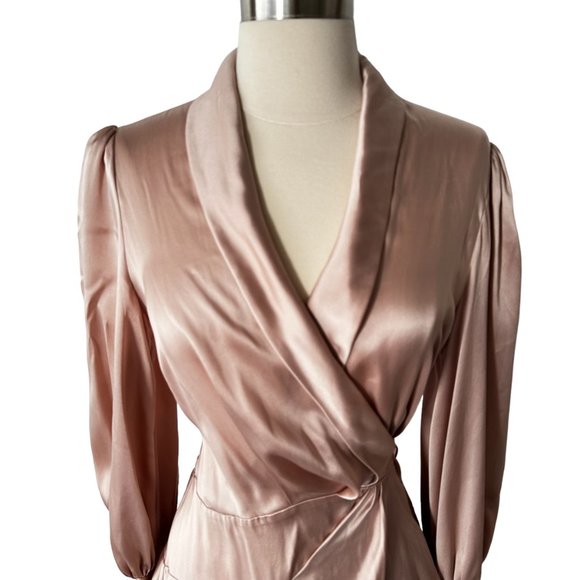 Zimmermann Pink Satin Mini Dress - Picture 8 of 10